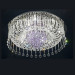 Remote Control Round Crystal Ceiling Lamp Can Be Dimmable Chandeliers Lighting