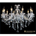 Resplendent Refined 10 Light Crystal Chandelier for Living Room