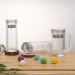 Reusable Double Wall Glass Drink Tea Water Bottles with Tea Infuser