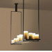 Romantic Candle Pendant Lamp /Restuarant LED Lamp/ Villa Artistic Pendant Lamp
