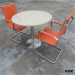 Round 8 Seater Artificial Marble Dining Table for Dinner Room