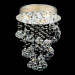 Round Crystal Chandelier Small Ceiling Lamp for Bedroom Em4909A