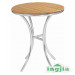 Round Outdoor Leisure Coffee Wood Dining Garden Hotel Table (JT-87)