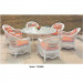 Round Rattan Modern Outdoor Leisure Patio Dining Table for Garden