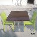 Round Square Corian Dining Table for Restaurant and Event