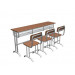 School Desk and Chair 3 Seater (MXZY-042)