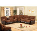 Sectional Microfiber Corner Sofa with Middle Table