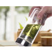 Silicon Platinum & Food Safe Plastic Lid Glass Bottle Dn-173