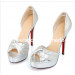 Silver High Heeled Ladies Sandals (HCY02-729)