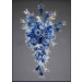 Sino Glass Art Decorated Blue Murano Glass Chandelier