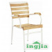 Solid Wood Aluminum/Aluminium Dining Leisure Outdoor Furniture (JC-55)