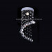 Spiral Small Chandelier Ceiling Indoor Crystal Lighting Cw002