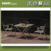 Stainless Steel Outdoor Furniture Table Chairs Plastic Wood Table Set