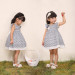 Stripe Little Kids Clothes, Baby Dress Cutting (3006#)