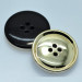 Superior UV Plated Resin Buttons, Four Eye Fine Edge