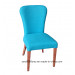 Timber Grain Leg Fabric Ghost Chair