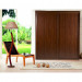 Two Slide Doors Wooden Wardrobe with Holike Eco Board