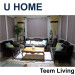 U Home Leisure Sofa Chair Crystal Button Casual Sofa Corner Sofa Sofa Set Designs Functional Sofa