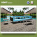 Unique Patio Metal Garden Aluminum Sofa Plastic Wood Outdoor 2015 Aluminum Sofa