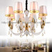 Very Competitive Iron Chandelier Lighting Pendant with Fabric Shade