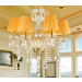 Warm and Sweet 6 Candle Crystal Chandelier for Home Decoration