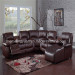 Wedge Corner Reclining PU Sofa (A-3595)