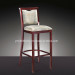 Well Design and Upholstered Metal Bar Chair