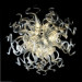 White Blown Glass Chandelier for Home Decoration