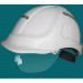 White Construction Half Face Safet Helmet with Visor