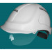 White Construction Half Face Safet Helmet with Visor