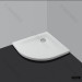 White Quality Circular PMMA Resin Shower Trays