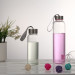 Wholesale New Products Glass Water Bottle with Silicone Lid