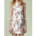 Woman's Upscale Linen Floral Skirt Simple Dress Wholesale