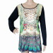 Women Digital Printed and Strass Fashion T Shirt (HT7021)