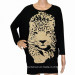 Women Fashion Leopard Printed Wholesale T Shirt (HT3038)