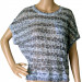 Women Fashion New Burning Flower Fabric T-Shirt (HT7060)