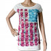 Women Fashion Rose Soft Printed T Shirt (HT7061)