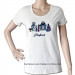 Women Fashion T-Shirt with Perfume Hand Embroidered (HT7048)