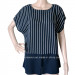 Women New Striped Satin Tops (HT7066)