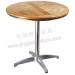 Wood Aluminium Hotel Restaurant Outdoor Garden Table (JJ-TR08)
