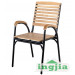 Wood Aluminium Patio Outdoor Garden Dining Set (JC-41)