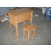 Wood School Desk and Chair (MXZY-03)