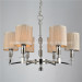 Wrought Iron Chandeliers with Fabric Shade (SL2013-6)