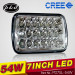 10-30V Hilow 5X7 Inch 54W Sealed Beam LED Headlight (PD7SL-54W)