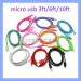 10 Colors V8 Strong Fabric Braided Micro USB Data Sync Charger Cable 3ft/6ft/10ft for Android Phones