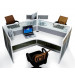 120 Degrees Workstation Office Furniture with Partiton Wall (HF-YZ031)