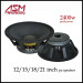 1600 Watts RMS 15"/18" High Power PA Woofer Speaker