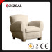 1940s French Upholstered Mustache Club Chair (OZ-CC-007)