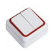 2 Gang 2 Way European Modular Switches, Europe Wall Switch
