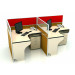 2 Person Open Modern Office Workstation Partition Design (HF-YZ0211)